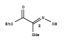 Acetic acid, (hydroxyimino)(methylthio)-, ethyl ester, (2z)-(9ci)Structure,245728-57-8Structure Acetic acid, (hydroxyimino)(methylthio)-, ethyl ester, (2z)-(9ci) Structure,245728-57-8Structure