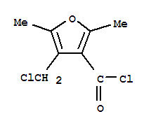 3-Furancarbonyl chloride, 4-(chloromethyl)-2,5-dimethyl-(9ci)Structure,246178-78-9Structure 3-Furancarbonyl chloride, 4-(chloromethyl)-2,5-dimethyl-(9ci) Structure,246178-78-9Structure