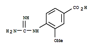 Benzoic acid, 4-[(aminoiminomethyl)amino]-3-methoxy-(9ci) Structure,247234-23-7Structure