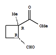 Cyclobutanecarboxylic acid, 2-formyl-1-methyl-, methyl ester, (1r,2r)-rel-(9ci) Structure,249930-46-9Structure