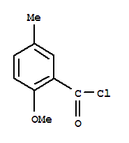 Benzoyl chloride, 2-methoxy-5-methyl-(9ci)Structure,25045-35-6Structure Benzoyl chloride, 2-methoxy-5-methyl-(9ci) Structure,25045-35-6Structure