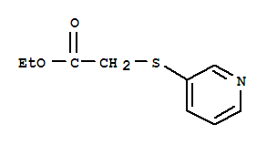 Acetic acid, (3-pyridinylthio)-, ethyl ester (9ci)Structure,251452-66-1Structure Acetic acid, (3-pyridinylthio)-, ethyl ester (9ci) Structure,251452-66-1Structure