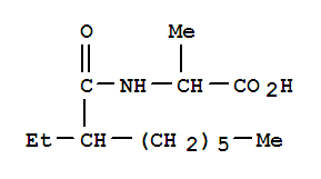 Alanine, n-(2-ethyl-1-oxooctyl)-Structure,252678-55-0Structure Alanine, n-(2-ethyl-1-oxooctyl)- Structure,252678-55-0Structure
