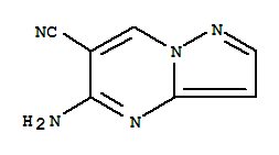 5-氨基-吡唑并[1,5-a]嘧啶-6-甲腈結(jié)構(gòu)式_255715-66-3結(jié)構(gòu)式