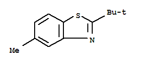 Benzothiazole, 2-(1,1-dimethylethyl)-5-methyl-(9ci)Structure,257632-84-1Structure Benzothiazole, 2-(1,1-dimethylethyl)-5-methyl-(9ci) Structure,257632-84-1Structure