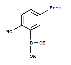 (9ci)-[2-羥基-5-(1-甲基乙基)苯基]-硼酸結(jié)構(gòu)式_259209-33-1結(jié)構(gòu)式