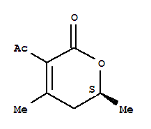 (9ci)-3-乙?；?5,6-二氫-4,6-二甲基-2H-吡喃-2-酮結(jié)構(gòu)式_261178-61-4結(jié)構(gòu)式