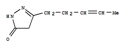 3H-pyrazol-3-one, 2,4-dihydro-5-(3-pentenyl)-(9ci)Structure,264209-19-0Structure 3H-pyrazol-3-one, 2,4-dihydro-5-(3-pentenyl)-(9ci) Structure,264209-19-0Structure