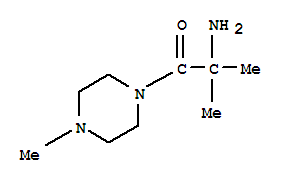 Piperazine, 1-(2-amino-2-methyl-1-oxopropyl)-4-methyl-(9ci)Structure,267406-39-3Structure Piperazine, 1-(2-amino-2-methyl-1-oxopropyl)-4-methyl-(9ci) Structure,267406-39-3Structure