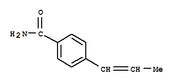 Benzamide, 4-(1-propenyl)-(9ci)Structure,26821-90-9Structure Benzamide, 4-(1-propenyl)-(9ci) Structure,26821-90-9Structure