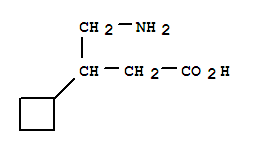 Cyclobutanepropanoic acid,-bta--(aminomethyl)- Structure,271580-15-5Structure