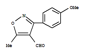 4-Isoxazolecarboxaldehyde,3-(4-methoxyphenyl)-5-methyl-(9ci)Structure,273223-12-4Structure 4-Isoxazolecarboxaldehyde,3-(4-methoxyphenyl)-5-methyl-(9ci) Structure,273223-12-4Structure