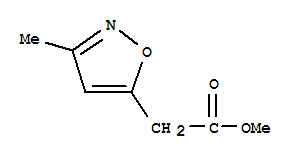 2-(3-甲基異噁唑-5-基)乙酸甲酯結(jié)構(gòu)式_27349-40-2結(jié)構(gòu)式