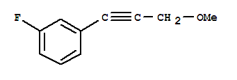 Benzene, 1-fluoro-3-(3-methoxy-1-propynyl)-(9ci)Structure,273938-11-7Structure Benzene, 1-fluoro-3-(3-methoxy-1-propynyl)-(9ci) Structure,273938-11-7Structure