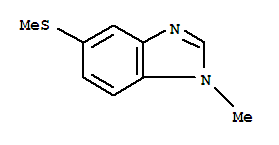 Benzimidazole, 1-methyl-5-(methylthio)-(8ci)Structure,27582-09-8Structure Benzimidazole, 1-methyl-5-(methylthio)-(8ci) Structure,27582-09-8Structure