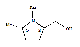 2-Pyrrolidinemethanol, 1-acetyl-5-methyl-, cis-(8ci)Structure,28115-45-9Structure 2-Pyrrolidinemethanol, 1-acetyl-5-methyl-, cis-(8ci) Structure,28115-45-9Structure