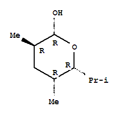 (2r,3r,5r,6r)-rel-(9ci)-四氫-3,5-二甲基-6-(1-甲基乙基)-2H-吡喃-2-醇結構式_283177-93-5結構式