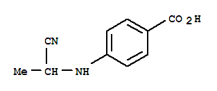 Benzoic acid, p-[(1-cyanoethyl)amino]-(8ci) Structure,28354-45-2Structure