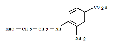 Benzoic acid, 3-amino-4-[(2-methoxyethyl)amino]-(9ci) Structure,284672-81-7Structure