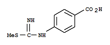 Benzoic acid, 4-[[imino(methylthio)methyl]amino]-(9ci) Structure,285556-33-4Structure