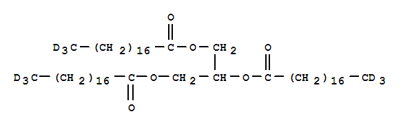三硬脂酸甘油酯-D3結(jié)構(gòu)式_285979-76-2結(jié)構(gòu)式