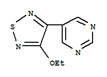 (9CI)-5-(4-乙氧基-1,2,5-噻二唑-3-基)-嘧啶結(jié)構(gòu)式_287472-28-0結(jié)構(gòu)式