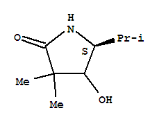 (5s)-(9ci)-4-羥基-3,3-二甲基-5-(1-甲基乙基)-2-吡咯烷酮結構式_289622-52-2結構式