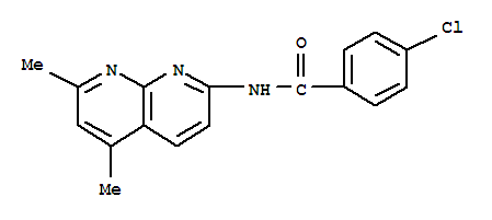 Benzamide, 4-chloro-n-(5,7-dimethyl-1,8-naphthyridin-2-yl)-(9ci)Structure,289631-43-2Structure Benzamide, 4-chloro-n-(5,7-dimethyl-1,8-naphthyridin-2-yl)-(9ci) Structure,289631-43-2Structure