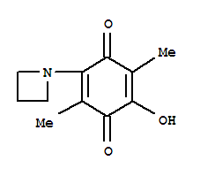 (8ci)-2-(1-氮雜啶)-5-羥基-3,6-二甲基-P-苯醌結構式_29441-87-0結構式
