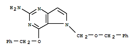 2-氨基-4-芐氧基-5-n-芐氧基甲基吡咯并[3,2-d]嘧啶結(jié)構式_299916-98-6結(jié)構式