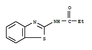 (9CI)-N-2-苯并噻唑-丙酰胺結(jié)構(gòu)式_3004-59-9結(jié)構(gòu)式