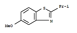 Benzothiazole, 5-methoxy-2-(1-methylethyl)-(9ci)Structure,300706-27-8Structure Benzothiazole, 5-methoxy-2-(1-methylethyl)-(9ci) Structure,300706-27-8Structure