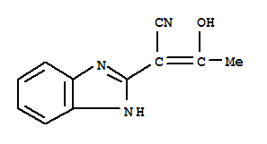 1H-benzimidazole-2-acetonitrile,alpha-(1-hydroxyethylidene)-(9ci)Structure,301312-88-9Structure 1H-benzimidazole-2-acetonitrile,alpha-(1-hydroxyethylidene)-(9ci) Structure,301312-88-9Structure