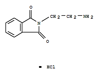 2-(2-氨基乙基)-1H-異吲哚-1,3(2H-)-二酮鹽酸鹽結(jié)構(gòu)式_30250-67-0結(jié)構(gòu)式