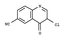 6-Quinolinecarbonitrile,3-chloro-3,4-dihydro-4-oxo-Structure,304904-67-4Structure 6-Quinolinecarbonitrile,3-chloro-3,4-dihydro-4-oxo- Structure,304904-67-4Structure