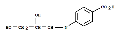 Benzoic acid, 4-[(2,3-dihydroxypropylidene)amino]-(9ci) Structure,307553-44-2Structure