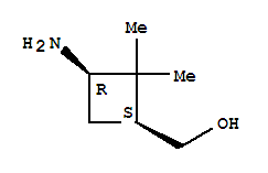 Cyclobutanemethanol, 3-amino-2,2-dimethyl-, (1s,3r)-(9ci) Structure,308287-86-7Structure