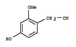 Benzeneacetonitrile,4-hydroxy-2-methoxy- (9ci)Structure,310869-92-2Structure Benzeneacetonitrile,4-hydroxy-2-methoxy- (9ci) Structure,310869-92-2Structure