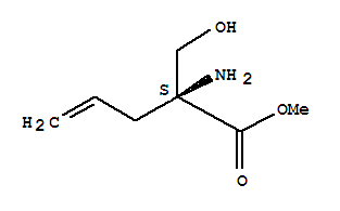 4-Pentenoicacid,2-amino-2-(hydroxymethyl )-,methylester,(2s)-(9ci)Structure,311345-45-6Structure 4-Pentenoicacid,2-amino-2-(hydroxymethyl )-,methylester,(2s)-(9ci) Structure,311345-45-6Structure