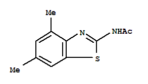 Acetamide, n-(4,6-dimethyl-2-benzothiazolyl)-(9ci)Structure,313262-36-1Structure Acetamide, n-(4,6-dimethyl-2-benzothiazolyl)-(9ci) Structure,313262-36-1Structure
