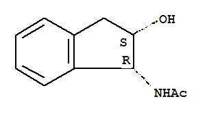 (9ci)-n-[(1r,2s)-2,3-二氫-2-羥基-1H-茚-1-基]-乙酰胺結(jié)構(gòu)式_313952-36-2結(jié)構(gòu)式