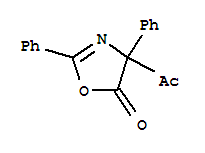 (8ci)-4-乙?；?2,4-二苯基-2-噁唑啉-5-酮結(jié)構(gòu)式_31463-66-8結(jié)構(gòu)式