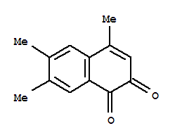 1,2-Naphthalenedione, 4,6,7-trimethyl-(9ci)Structure,32249-81-3Structure 1,2-Naphthalenedione, 4,6,7-trimethyl-(9ci) Structure,32249-81-3Structure