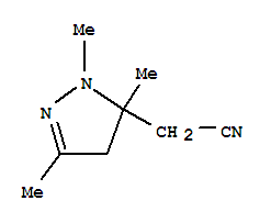 1H-pyrazole-5-acetonitrile, 4,5-dihydro-1,3,5-trimethyl-Structure,32527-74-5Structure 1H-pyrazole-5-acetonitrile, 4,5-dihydro-1,3,5-trimethyl- Structure,32527-74-5Structure