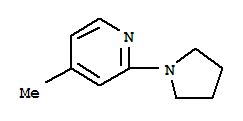 Pyridine,4-methyl-2-(1-pyrrolidinyl)-(9ci)Structure,325460-95-5Structure Pyridine,4-methyl-2-(1-pyrrolidinyl)-(9ci) Structure,325460-95-5Structure