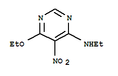 4-Pyrimidinamine,6-ethoxy-n-ethyl-5-nitro-(9ci)Structure,326831-45-2Structure 4-Pyrimidinamine,6-ethoxy-n-ethyl-5-nitro-(9ci) Structure,326831-45-2Structure