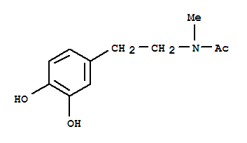 (9Ci)-N-[2-(3,4-二羥基苯基)乙基]-N-甲基-乙酰胺結(jié)構(gòu)式_331263-05-9結(jié)構(gòu)式
