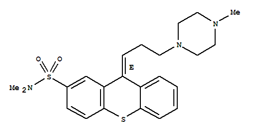Trans-thiothixeneStructure,3313-27-7Structure Trans-thiothixene Structure,3313-27-7Structure