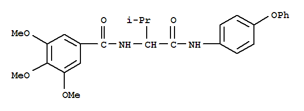 Benzamide, 3,4,5-trimethoxy-n-[2-methyl-1-[[(4-phenoxyphenyl)amino]carbonyl]propyl]-(9ci) Structure,336165-66-3Structure