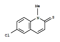 2(1H)-quinolinethione, 6-chloro-1-methyl-Structure,33682-77-8Structure 2(1H)-quinolinethione, 6-chloro-1-methyl- Structure,33682-77-8Structure